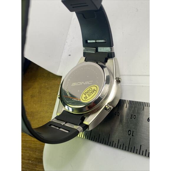 Sonic Chronograph Mens Watch Works New Battery